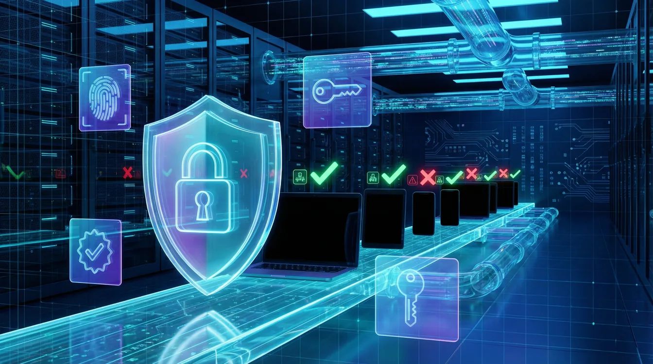 Digital security gateway blocking unauthorized personal devices from Intune MDM enrollment