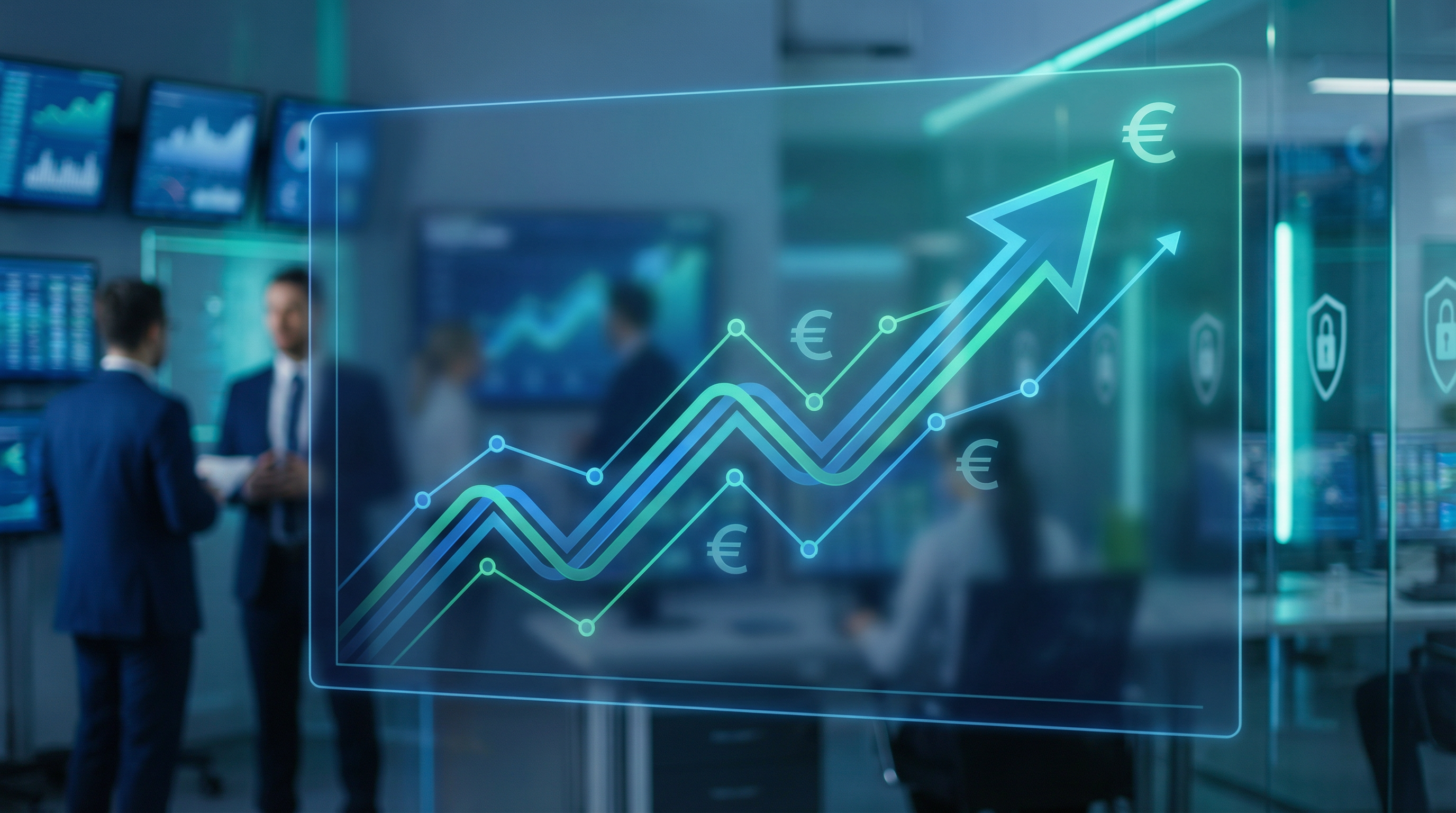 Rising graph showing positive return on investment