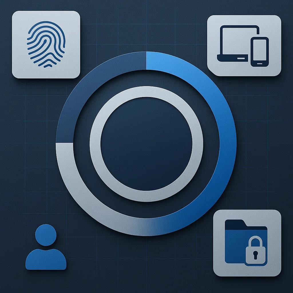 Microsoft Secure Score dashboard showing current security posture percentage with actionable improvement recommendations